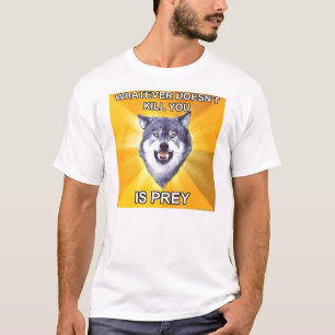 T-shirts O lobo da coragem o que quer que não o mata é