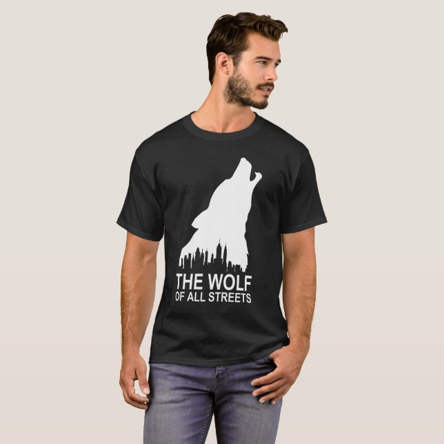 T-shirts O lobo de todas as ruas (Frente Completa)