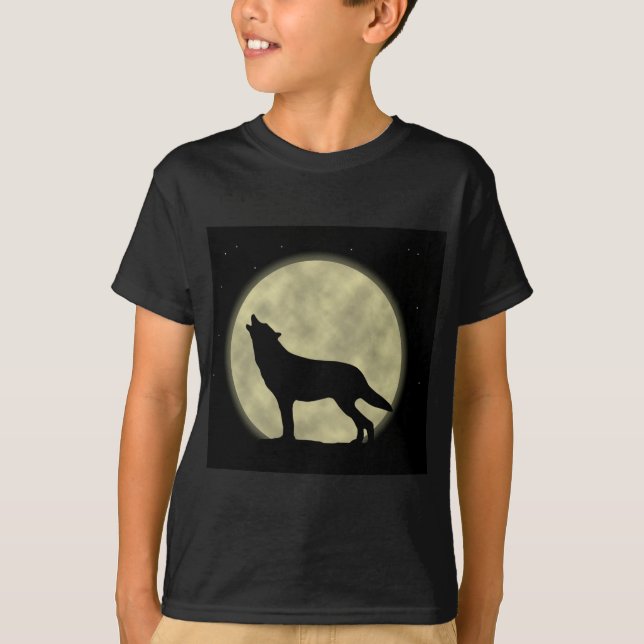 T-shirts O lobo do urro na noite (Frente)