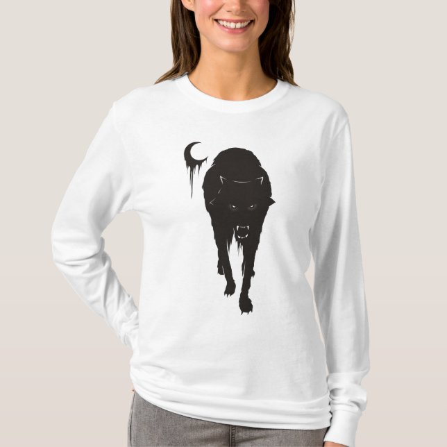 T-SHIRTS O LOBO ESCURO (Frente)