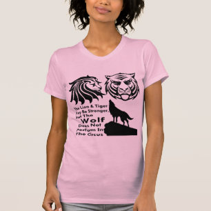 T-shirts O lobo não executa no circo