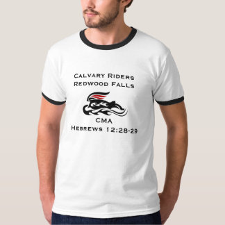 T-shirts o logotipo, calvário RidersRedwood cai, CMAHebrews
