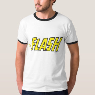 T-shirts O logotipo Flash é amarelo