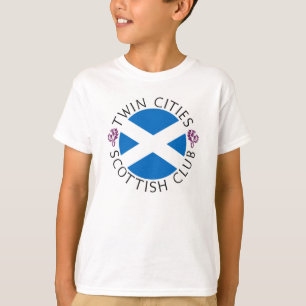 T-shirts O logotipo oficial do Scottish das cidades