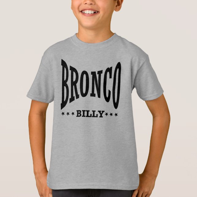 T-shirts O logotipo preto do miúdo (Frente)