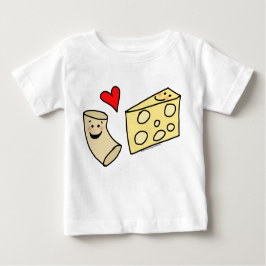 T-shirts O Mac ama o queijo, macarrão bonito engraçado +