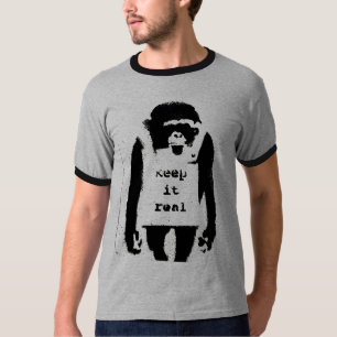 T-shirts O MACACO DIZ MANTEM-NO real