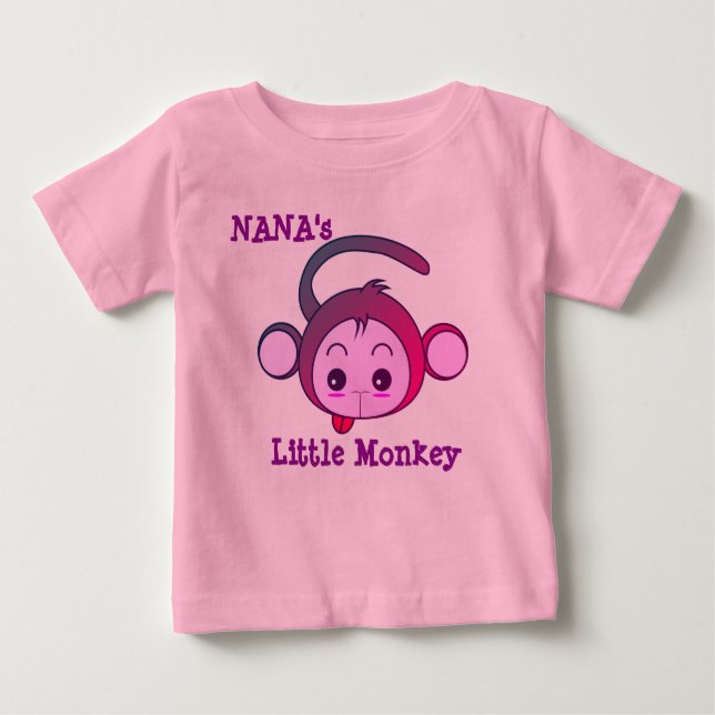 T-shirts O macaco pequeno de Nana (Frente)