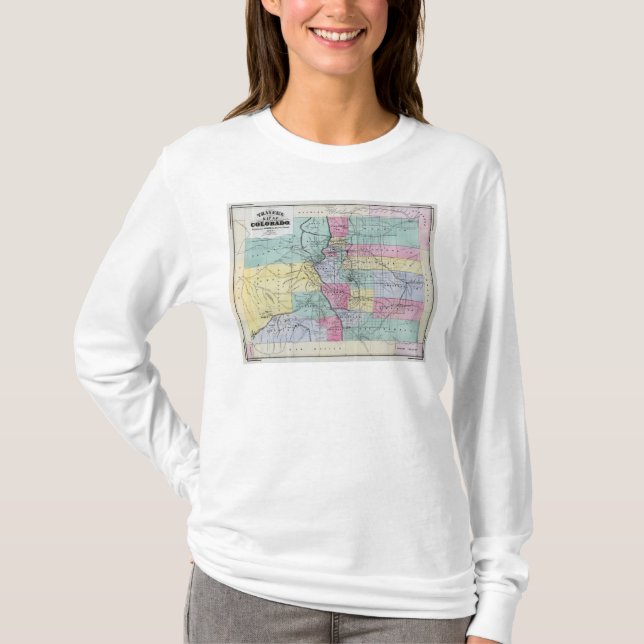 T-shirts O mapa de Thayer de Colorado (Frente)