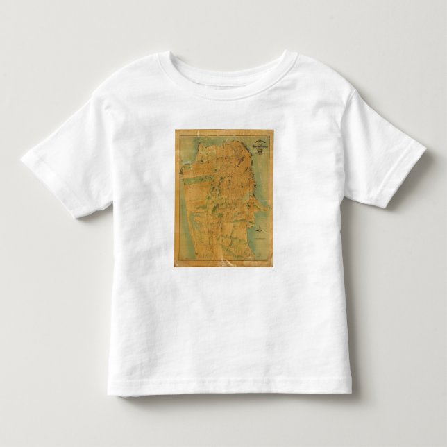 T-shirts O mapa dos cavaleiros de San Francisco (Frente)