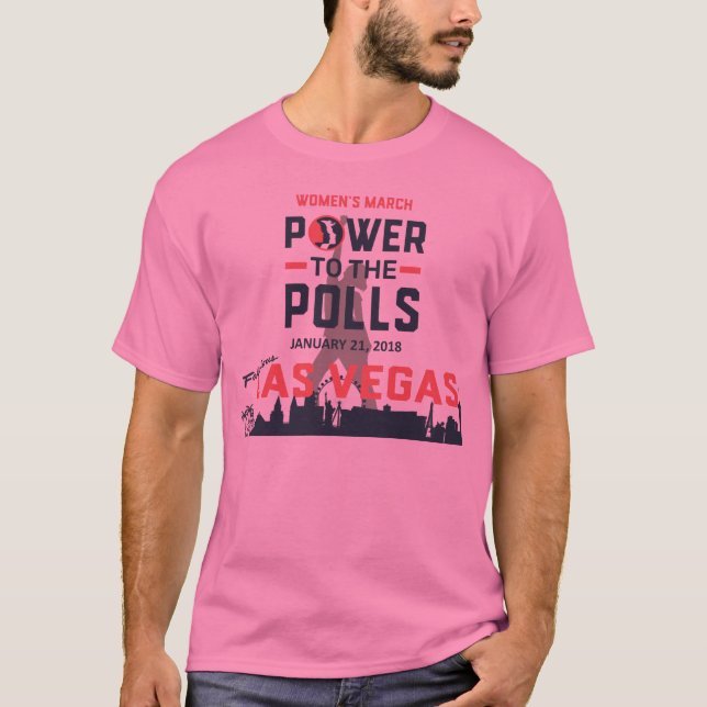 T-shirts O março Las Vegas das mulheres - T básico (Frente)