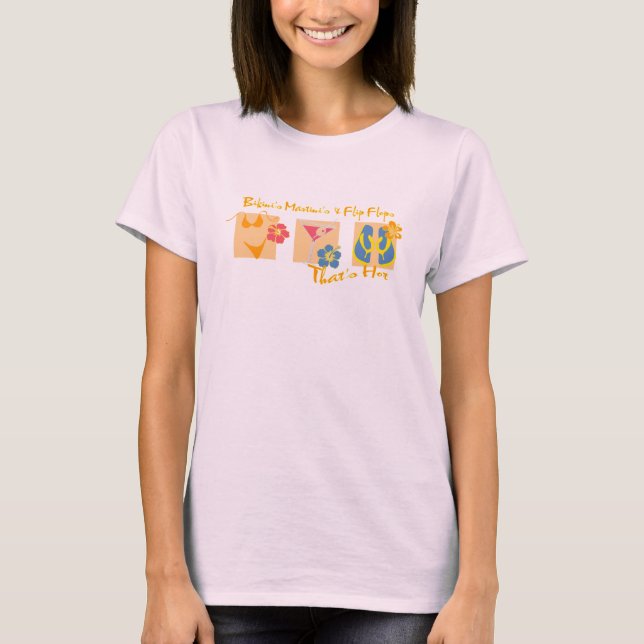 T-shirts O Martini & os chinelos de Bikni (Frente)