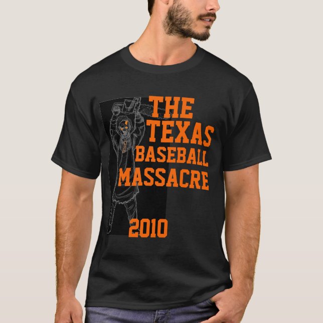 T-shirts O massacre do basebol de Texas! (Frente)