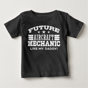 T-shirts O mecânico de aviões futuro gosta de meu pai