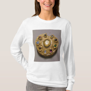 T-shirts O medalhão de Kolt, ouro ajustou-se com pérolas