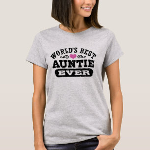 T-shirts O melhor Auntie Nunca do mundo