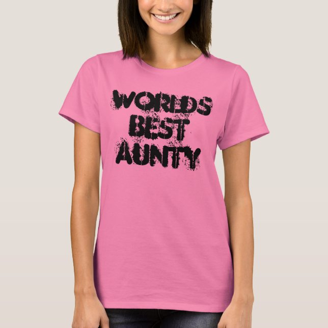 T-shirts o melhor aunty dos mundos (Frente)