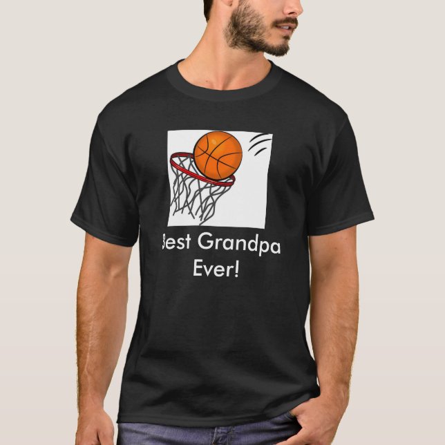 T-shirts O melhor basquetebol do Vovô (Frente)