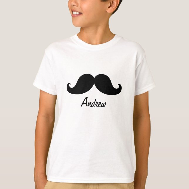 T-SHIRTS O MELHOR BIGODE PRETO PERSONALIZADO (Frente)