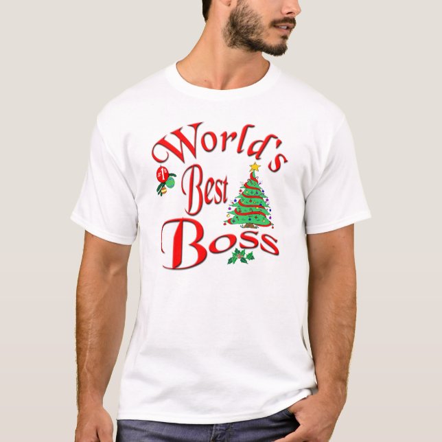 T-shirts O melhor chefe do mundo (Frente)