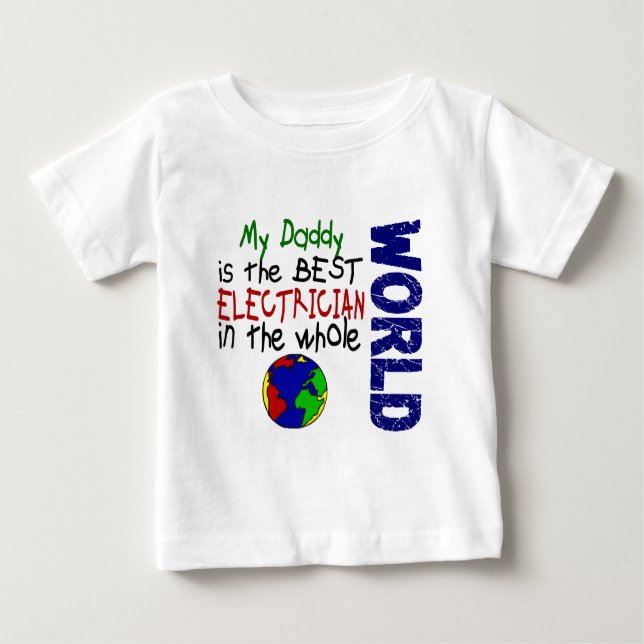 T-shirts O melhor eletricista no mundo 2 (pai) (Frente)