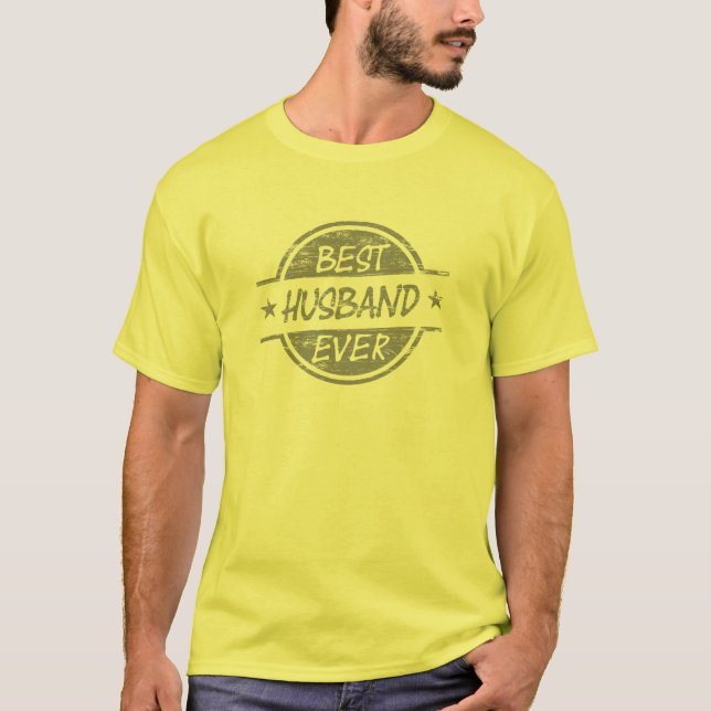 T-shirts O melhor marido sempre cinzento (Frente)