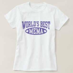 T-shirts O melhor Mema do mundo