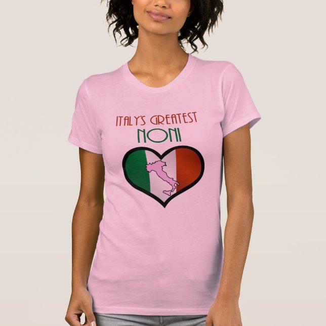 T-shirts O Melhor Noni da Itália (Frente)