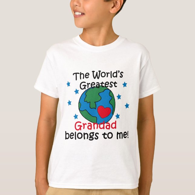 T-shirts O melhor vovô pertence a mim (Frente)