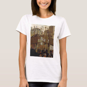 T-shirts O milagre da relíquia da cruz santamente, detalhe