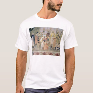 T-shirts O militante da igreja e triunfante, detalhe, de t