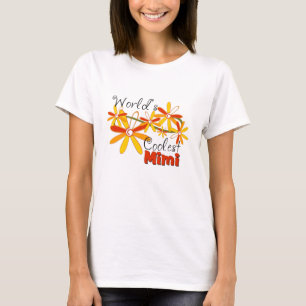 T-shirts O Mimi Mais Legal do Mundo Floral