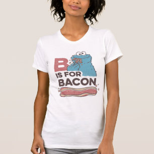 T-shirts O monstro do biscoito B é para o bacon