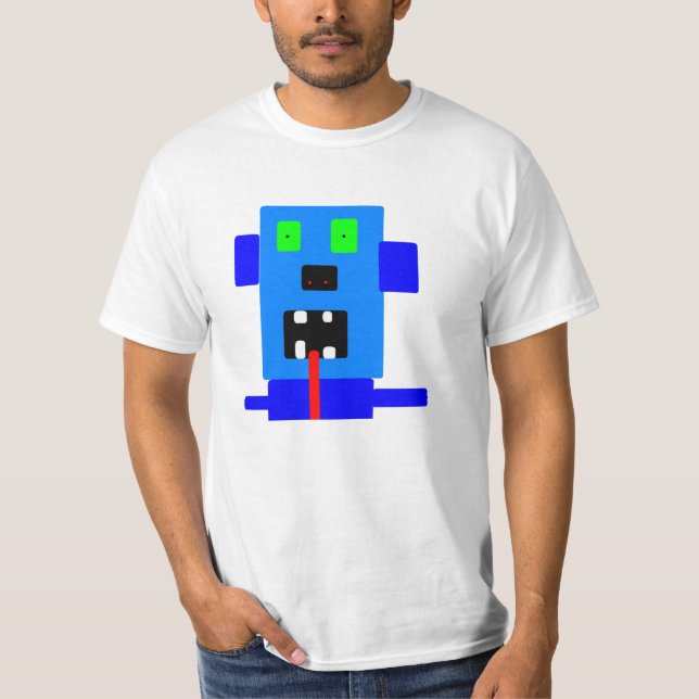 T-shirts O monstro louco #4 dos homens (Frente)