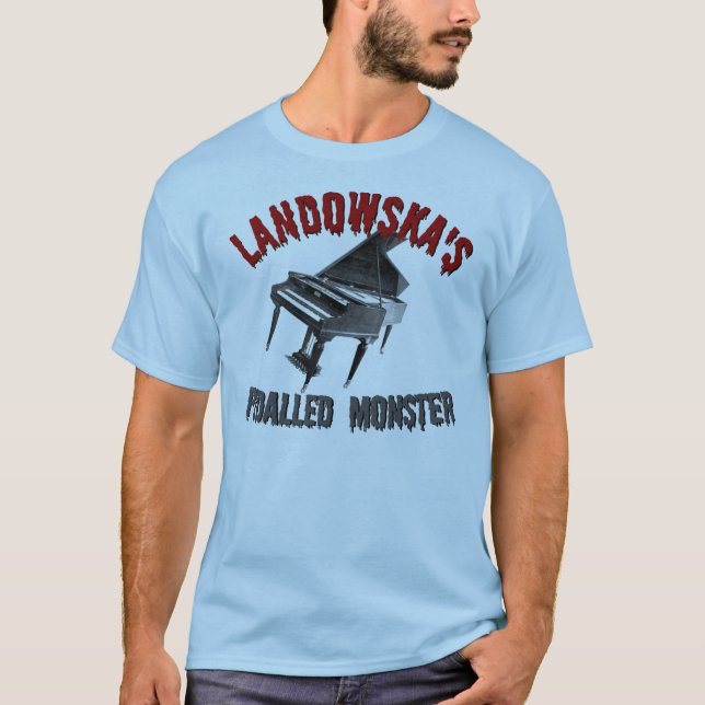 T-shirts O monstro Pedalled de Landowska (Frente)