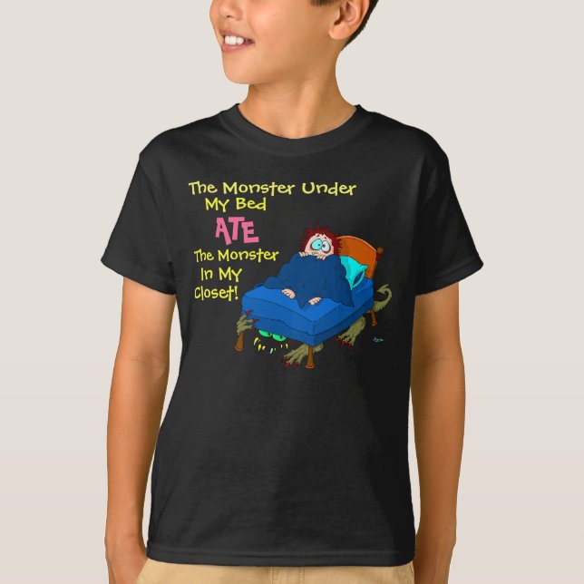 T-shirts O monstro sob minha cama (Frente)