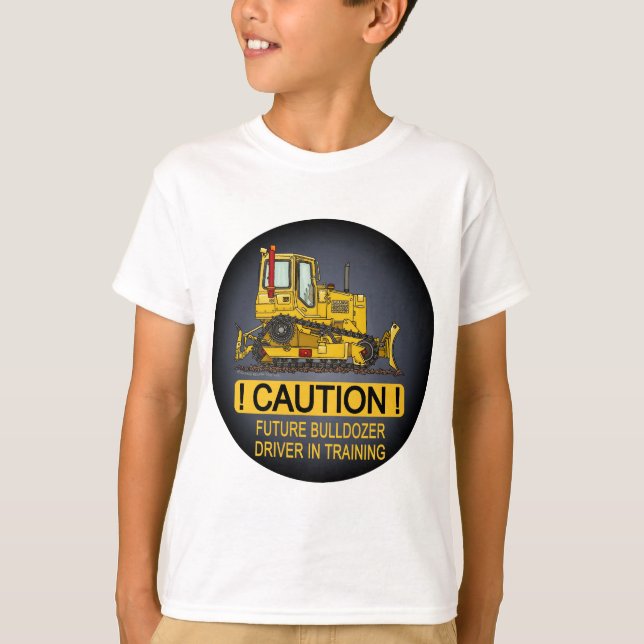T-shirts O motorista futuro da escavadora da escavadora (Frente)