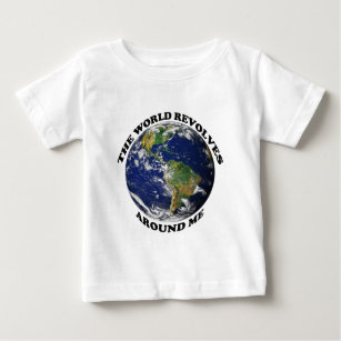 T-shirts O mundo se espalha ao meu redor