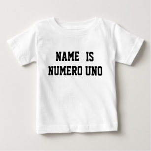 T-shirts O Nome Personalizado É Numero Uno