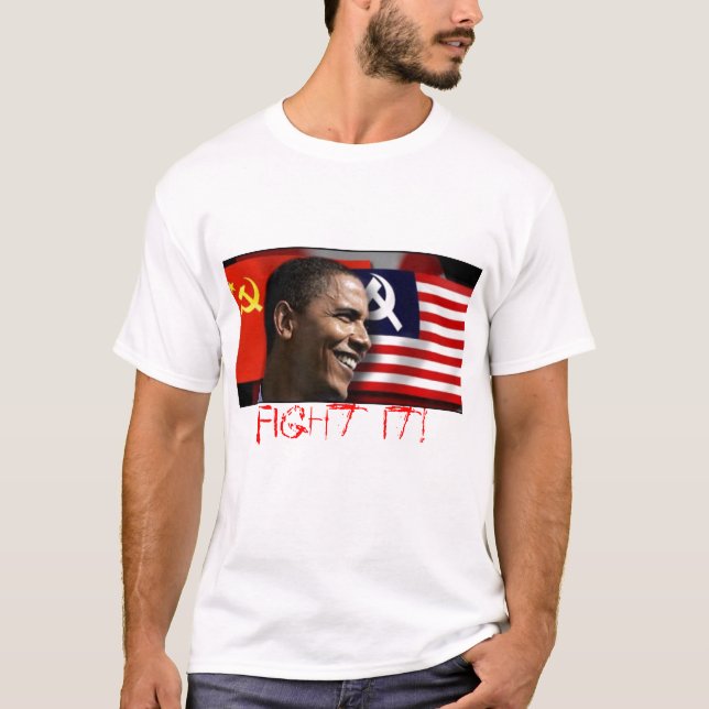 T-shirts o obamathecommunist, luta-o! - Cus… - (Frente)