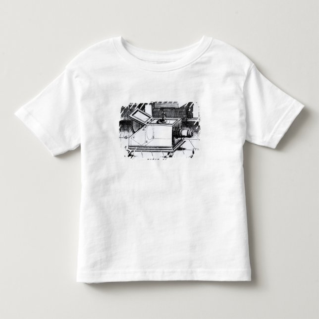 T-shirts O obscura reflexo da câmera de caixa (Frente)
