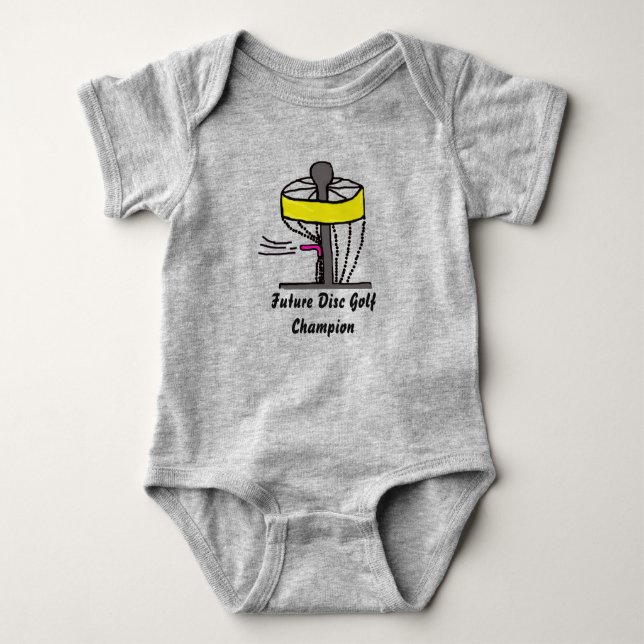 T-shirts O onsie futuro do bebê do campeão do golfe do (Frente)