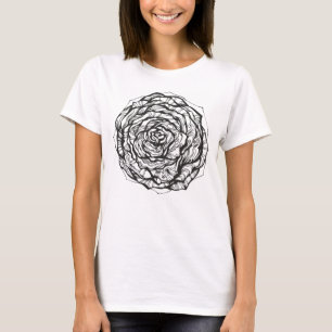 T-shirts O Ornamental abstrato aumentou