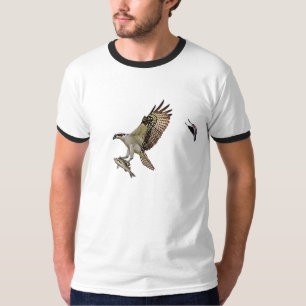 T-shirts O Osprey que está sendo perseguido por um vermelho