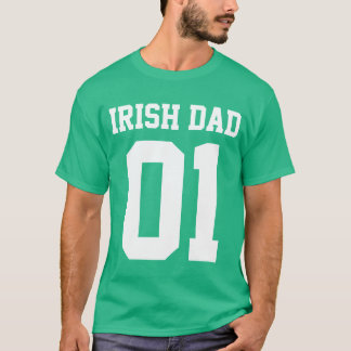 T-shirts O pai #01 irlandês personaliza