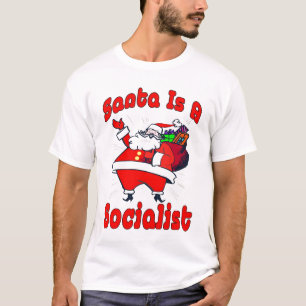 T-shirts O papai noel é um socialista