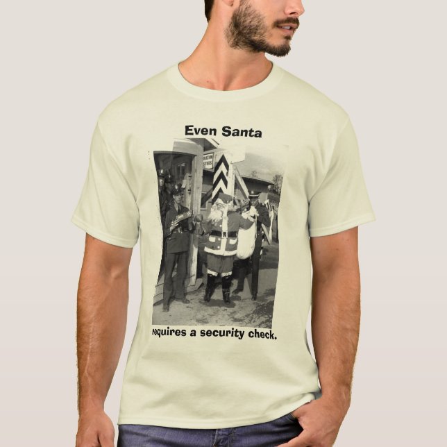 T-shirts o papai noel, mesmo papai noel, exige uma (Frente)