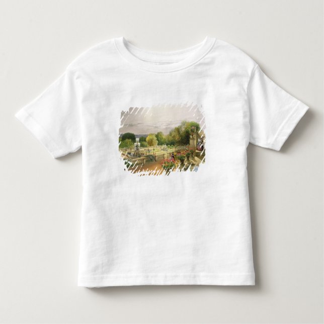T-shirts O Parterre, casa de Harewood perto de Leeds, bar. (Frente)