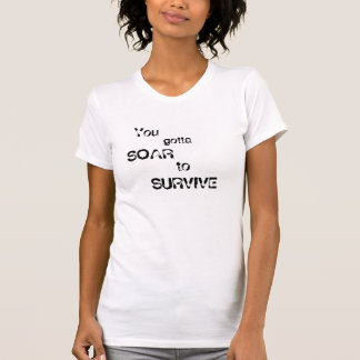 T-shirts O passeio máximo, sobe para sobreviver