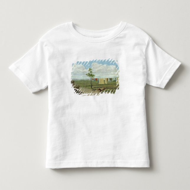 T-shirts O pátio (óleo em canvas) (Frente)
